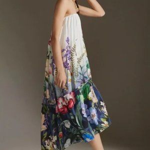 (NEW W/ TAGS) Anthropologie Floral Strapless Maxi Dress (size M)